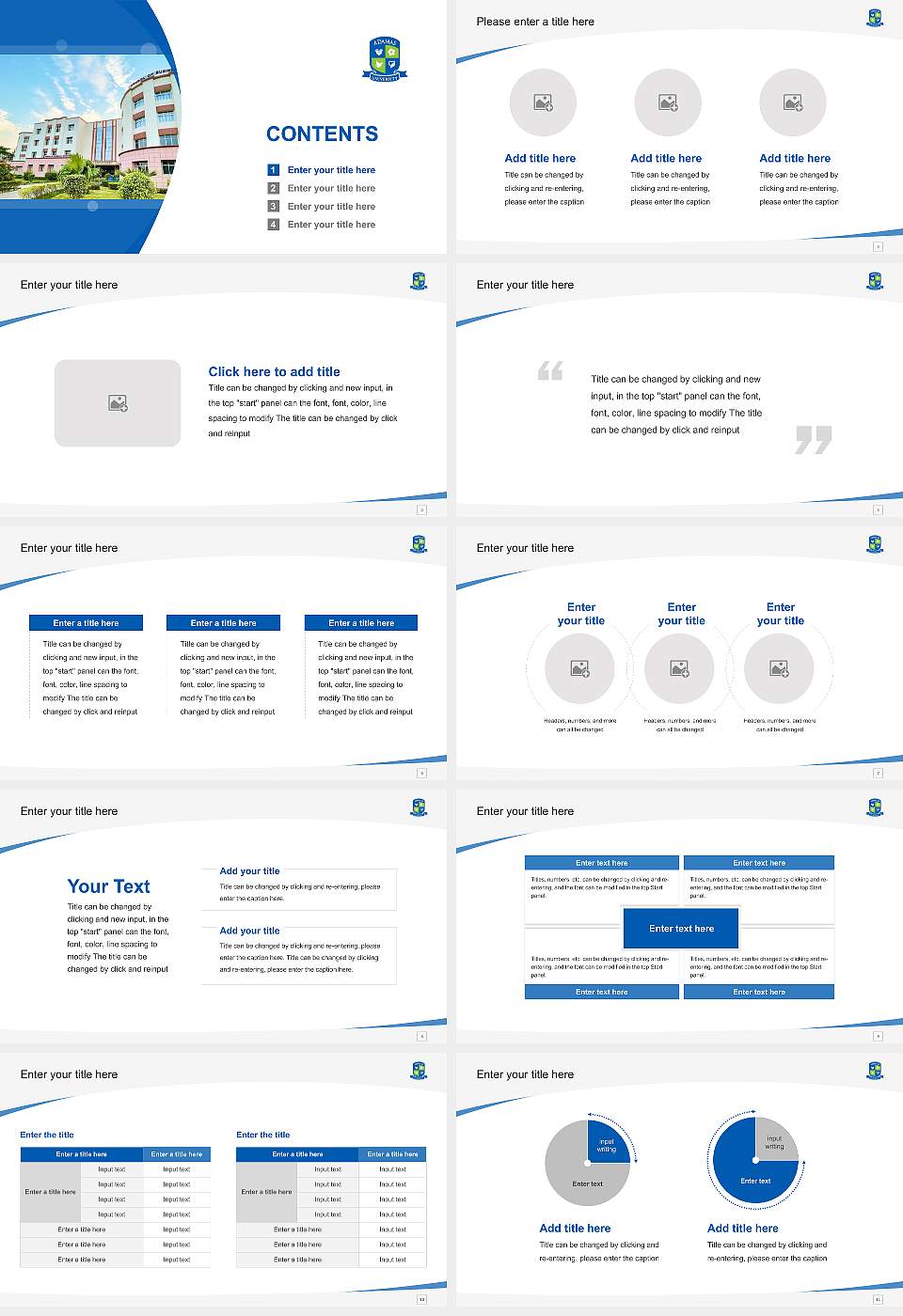 Adamas University Course/Courseware Creation PPT Template16:9 ratio PPT effect preview image2