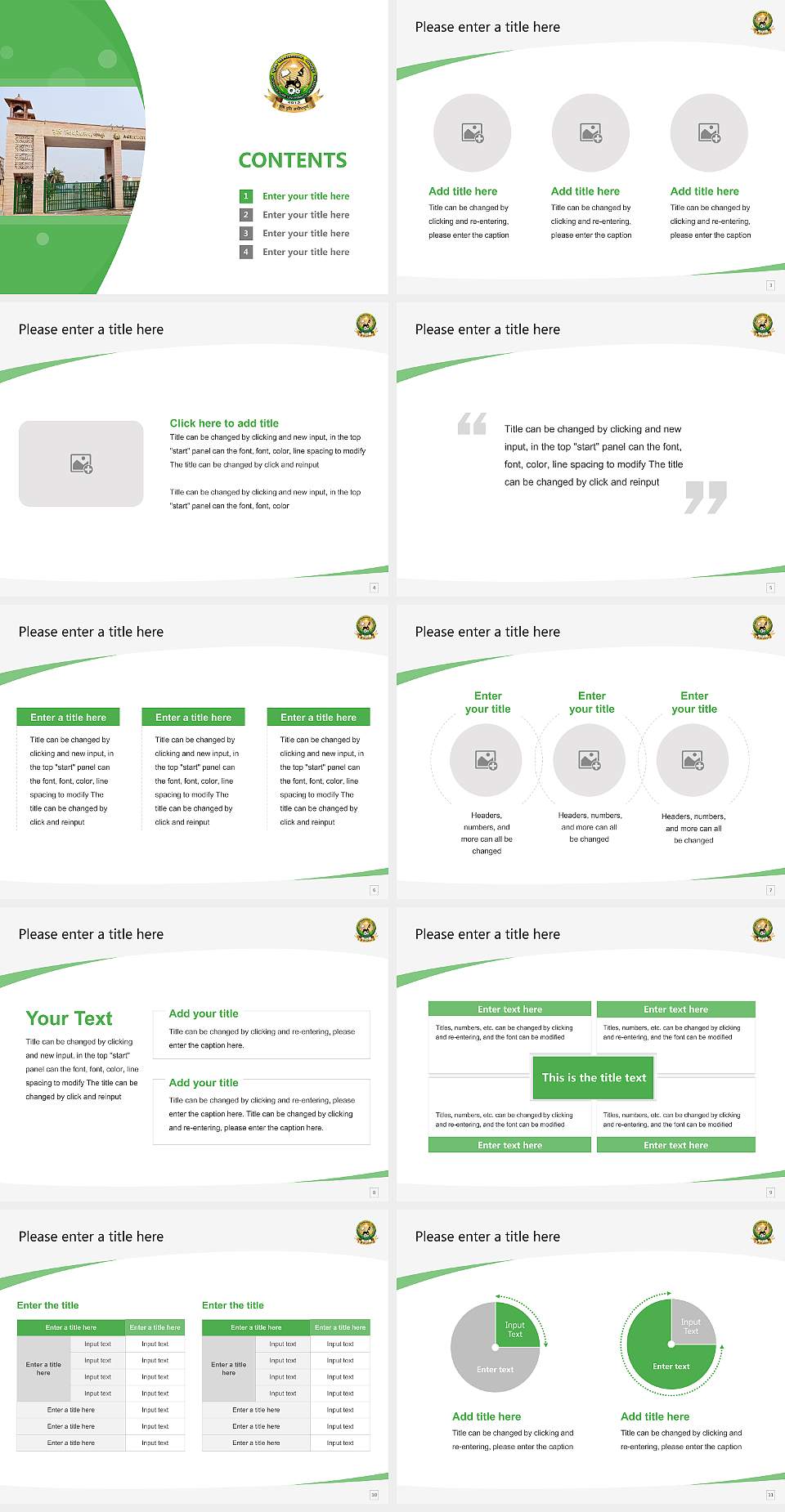 Agriculture University, Jodhpur Course/Courseware Creation PPT Template4:3 ratio PPT effect preview image2