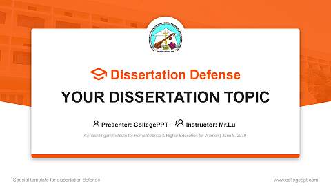 Avinashilingam Institute for Home Science & Higher Education for Women Graduation Thesis Defense PPT Template