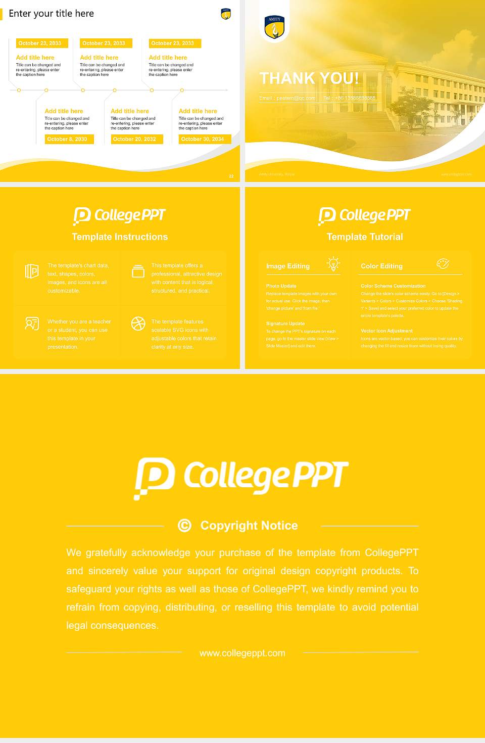 Amity University, Raipur Lecture Sharing and Networking Event PPT Template4:3 ratio PPT effect preview image4