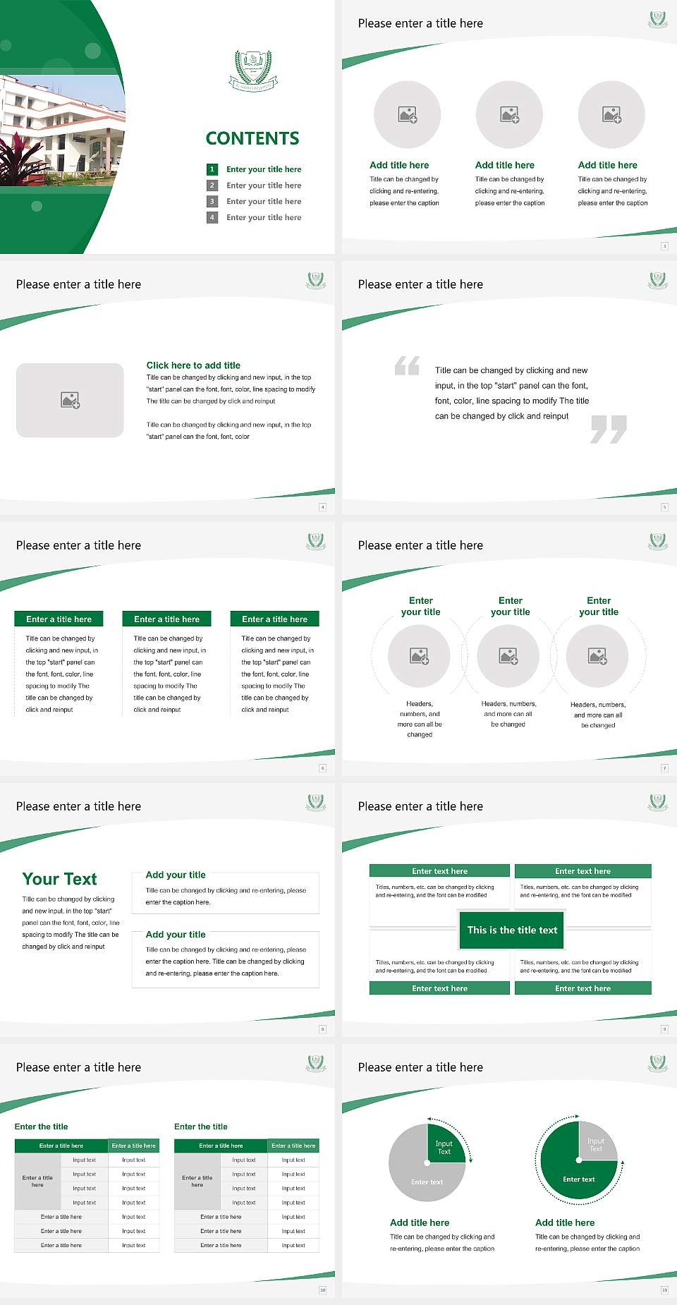 Al-Karim University Course/Courseware Creation PPT Template4:3 ratio PPT effect preview image2