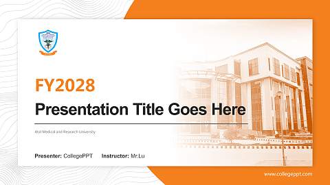 Atal Medical and Research University Academic Presentation/Research Findings Report PPT Template