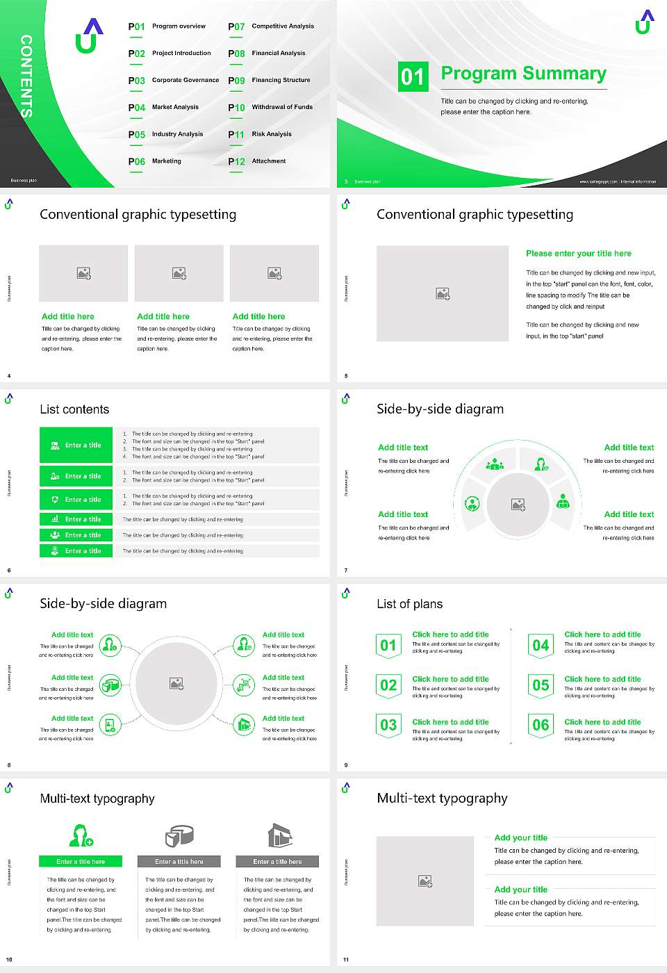 Atria University Competition/Entrepreneurship Contest PPT Template16:9 ratio PPT effect preview image2
