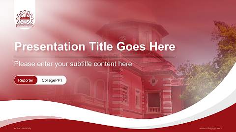 Anna University Lecture Sharing and Networking Event PPT Template