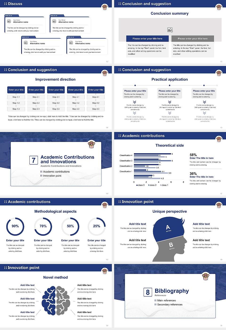 Andhra University Graduation Thesis Defense PPT Template16:9 ratio PPT effect preview image6