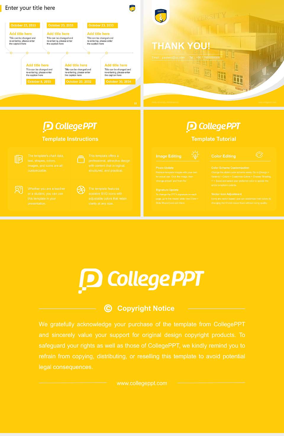 Amity University (Maharashtra) Lecture Sharing and Networking Event PPT Template4:3 ratio PPT effect preview image4