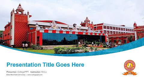 Baba Mast Nath University Course/Courseware Creation PPT Template