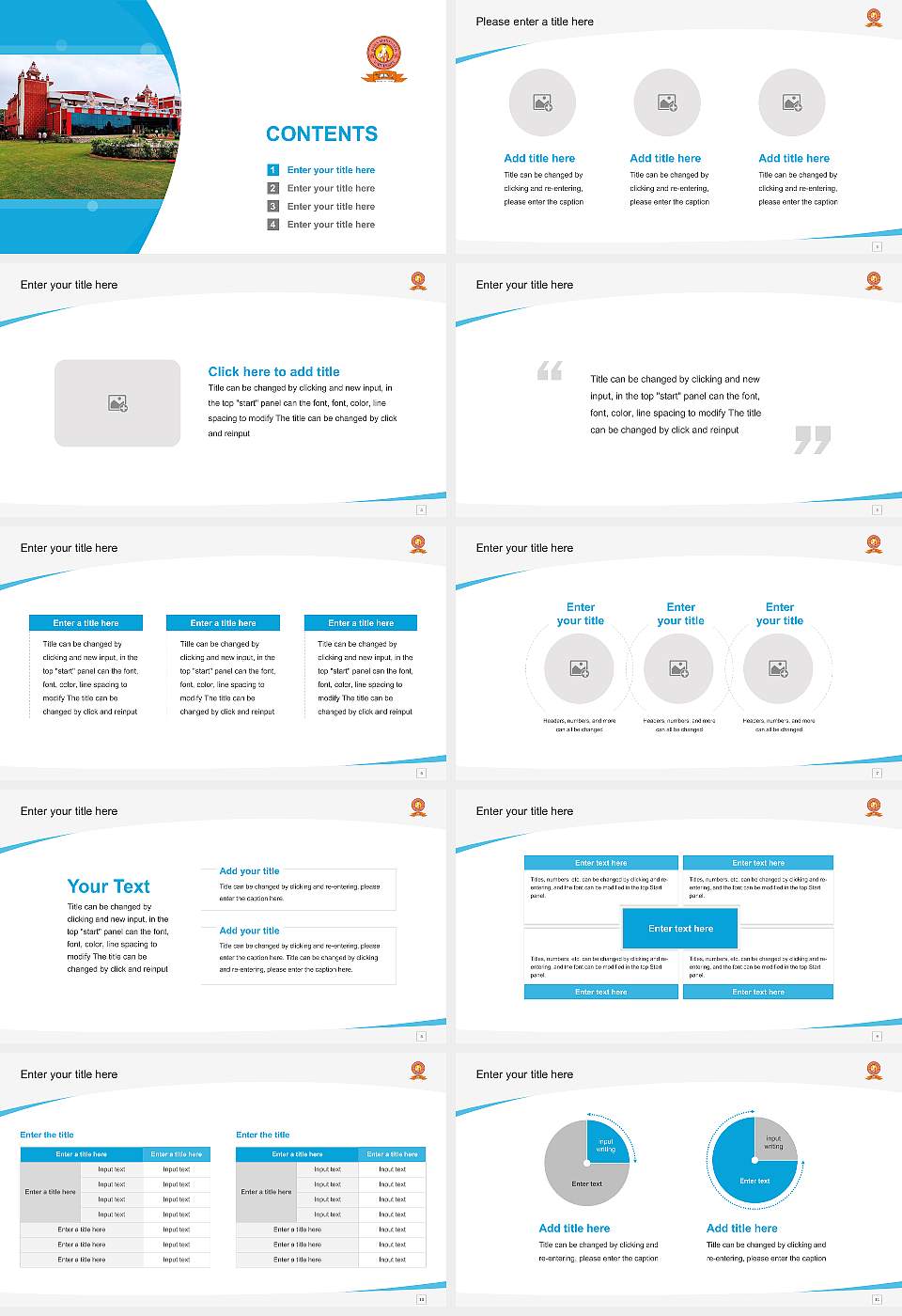 Baba Mast Nath University Course/Courseware Creation PPT Template16:9 ratio PPT effect preview image2