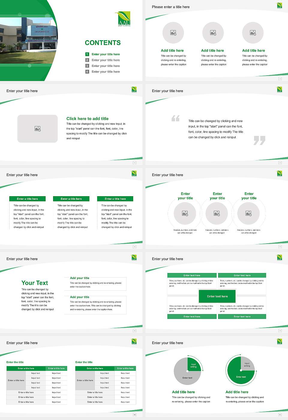 Anand Agricultural University Course/Courseware Creation PPT Template16:9 ratio PPT effect preview image2