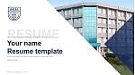 Akal University Resume PPT Template