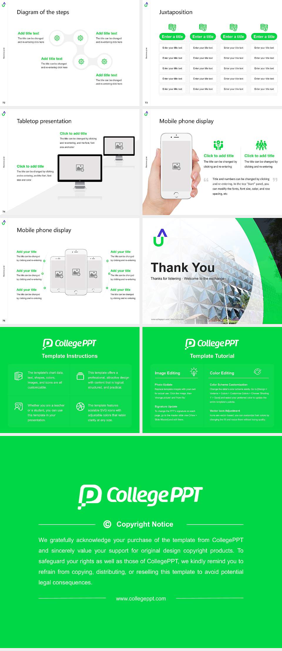 Atria University Competition/Entrepreneurship Contest PPT Template4:3 ratio PPT effect preview image9