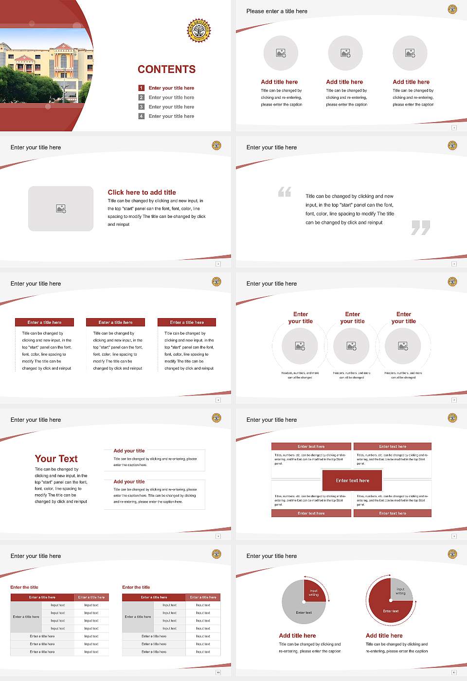 AIPH University Course/Courseware Creation PPT Template16:9 ratio PPT effect preview image2