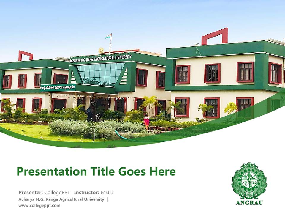 Acharya N.G. Ranga Agricultural University Course/Courseware Creation PPT Template4:3 ratio PPT effect preview image5