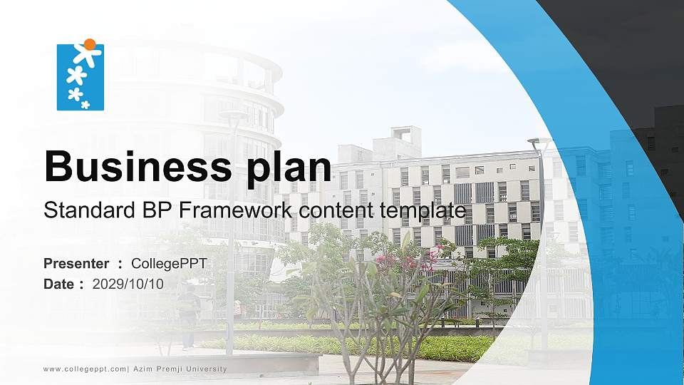 Azim Premji University Competition/Entrepreneurship Contest PPT Template16:9 ratio PPT effect preview image