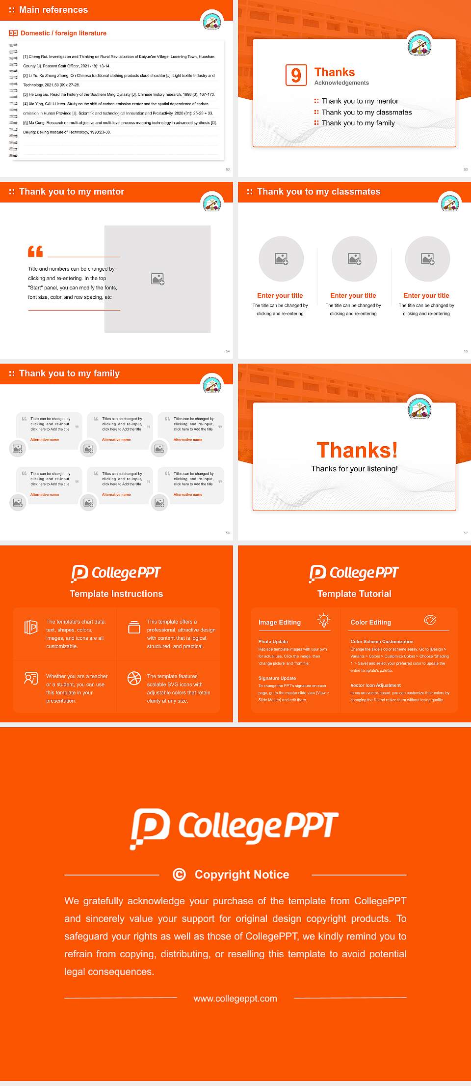 Avinashilingam Institute for Home Science & Higher Education for Women Graduation Thesis Defense PPT Template4:3 ratio PPT effect preview image7