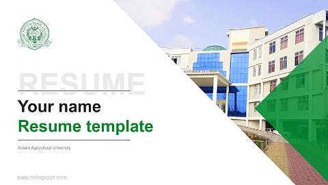 Assam Agricultural University Resume PPT Template