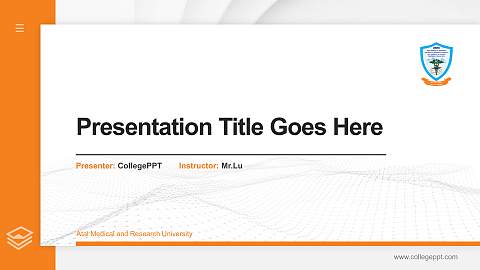Atal Medical and Research University Thesis Proposal/Graduation Defense PPT Template