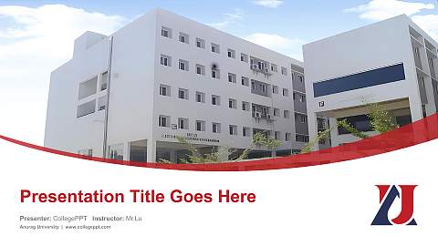 Anurag University Course/Courseware Creation PPT Template