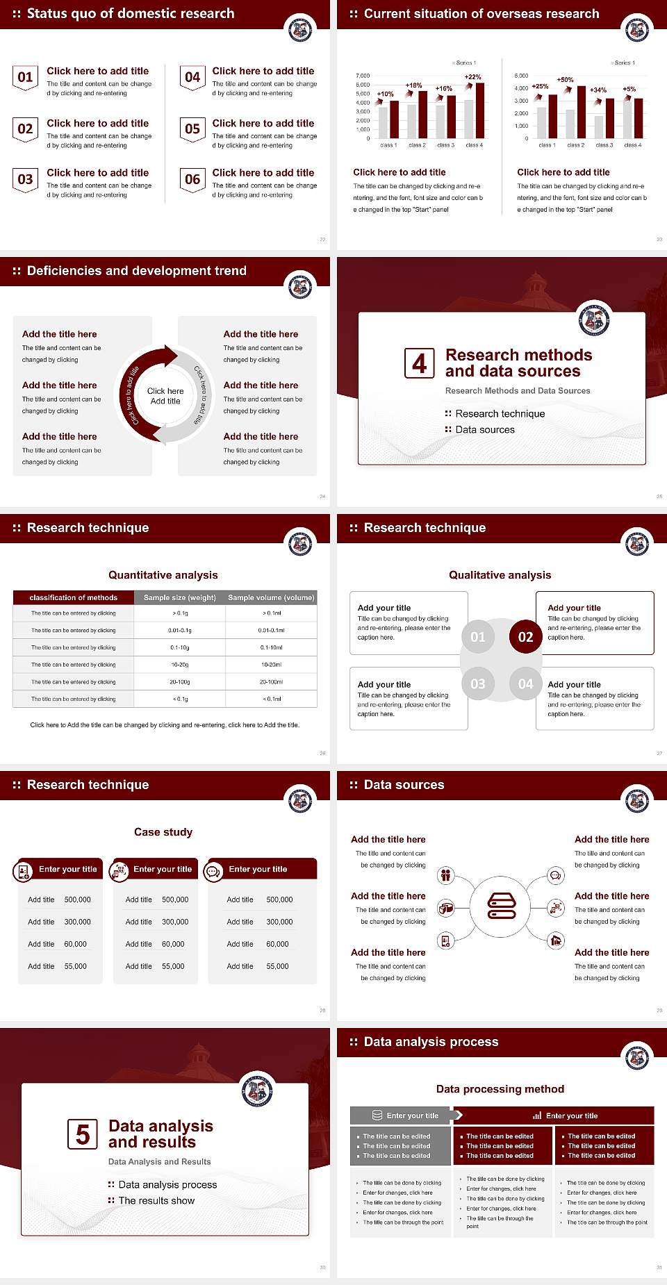 Alliance University Graduation Thesis Defense PPT Template4:3 ratio PPT effect preview image4