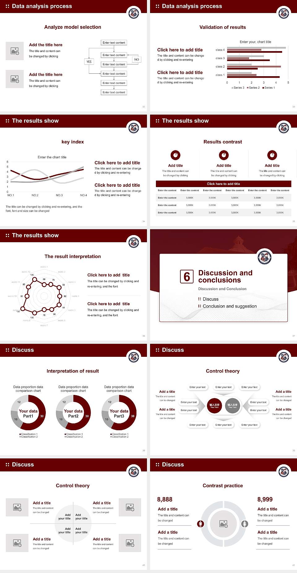 Alliance University Graduation Thesis Defense PPT Template4:3 ratio PPT effect preview image5