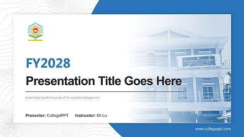 Assam Rajiv Gandhi University of Co-operative Management Academic Presentation/Research Findings Report PPT Template