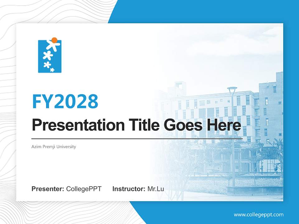 Azim Premji University Academic Presentation/Research Findings Report PPT Template4:3 ratio PPT effect preview image5