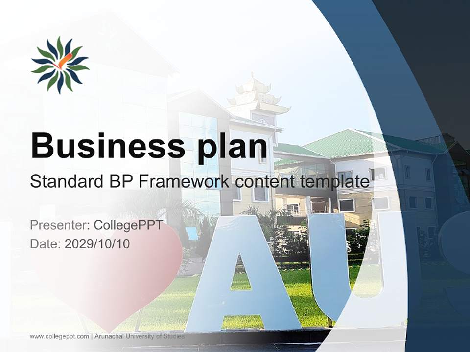 Arunachal University of Studies Competition/Entrepreneurship Contest PPT Template4:3 ratio PPT effect preview image9