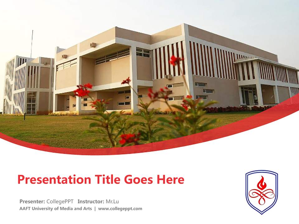 AAFT University of Media and Arts Course/Courseware Creation PPT Template4:3 ratio PPT effect preview image5