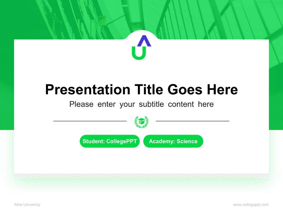 Atria University National Scholarship Defense PPT Template4:3 ratio PPT effect preview image4