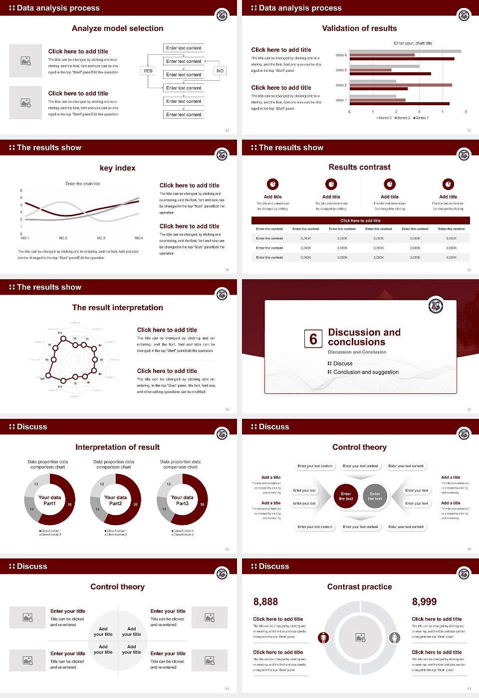 Alliance University Graduation Thesis Defense PPT Template16:9 ratio PPT effect preview image5