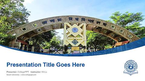 Assam University Course/Courseware Creation PPT Template