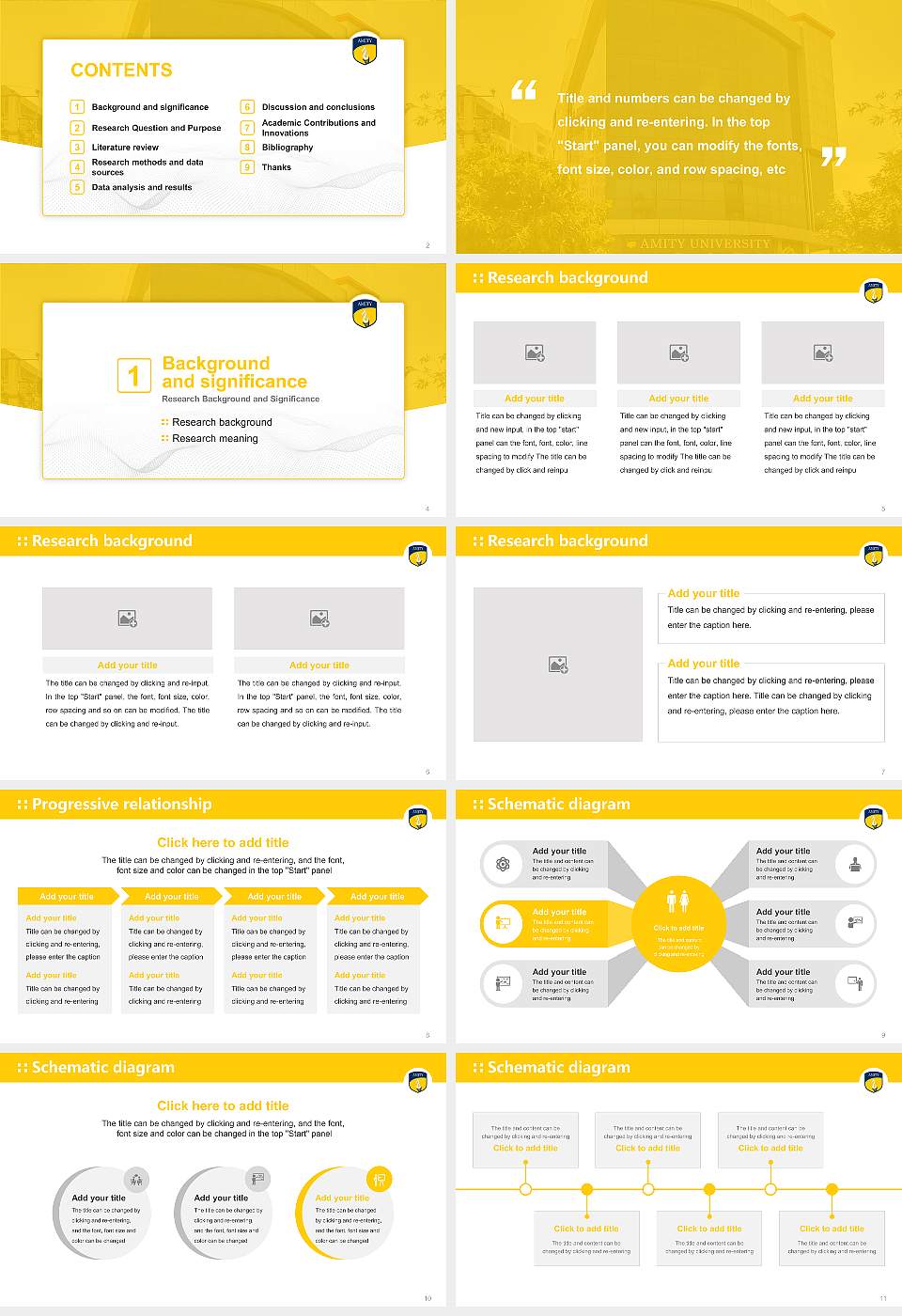 Amity University, Patna Graduation Thesis Defense PPT Template16:9 ratio PPT effect preview image2