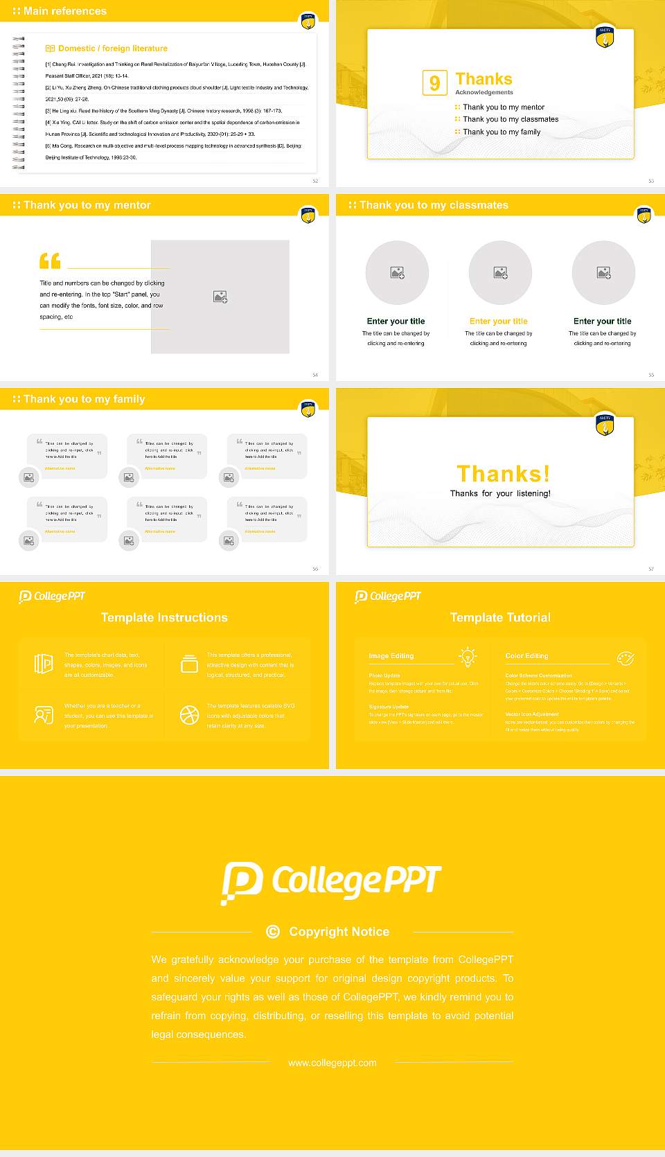 Amity University, Patna Graduation Thesis Defense PPT Template16:9 ratio PPT effect preview image7
