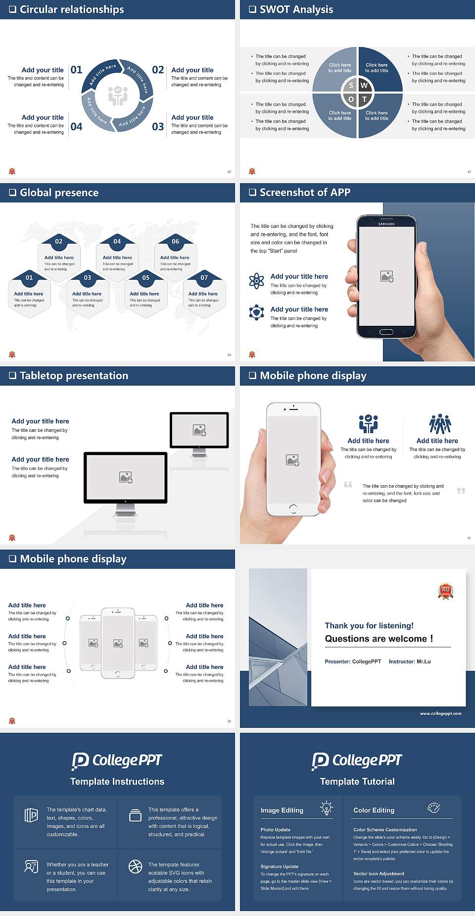 Arunodaya University General Purpose PPT Template4:3 ratio PPT effect preview image5