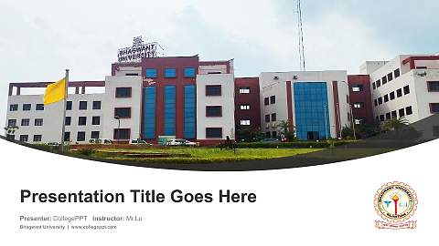 Bhagwant University Course/Courseware Creation PPT Template