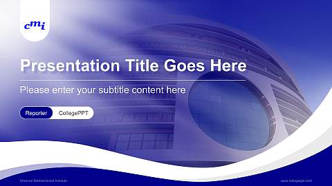 Chennai Mathematical Institute Lecture Sharing and Networking Event PPT Template