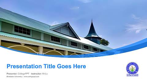 Bhattadev University Course/Courseware Creation PPT Template