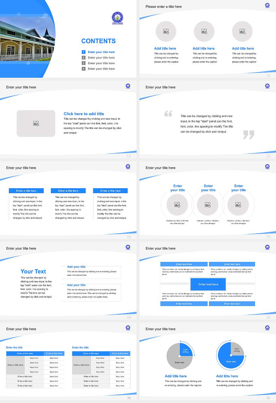 Bhattadev University Course/Courseware Creation PPT Template16:9 ratio PPT effect preview image2