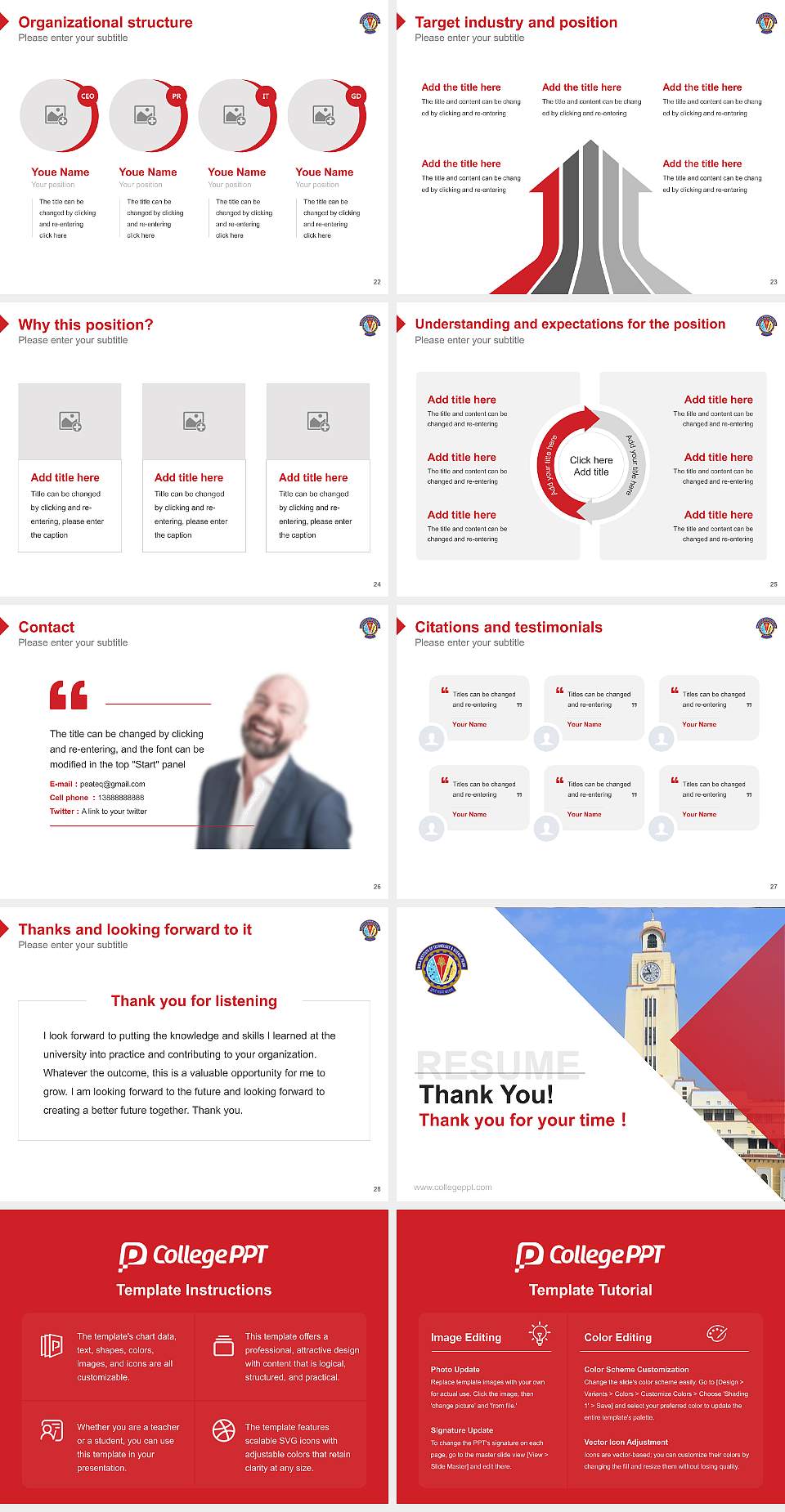 Birla Institute of Technology & Science, Pilani Resume PPT Template4:3 ratio PPT effect preview image4