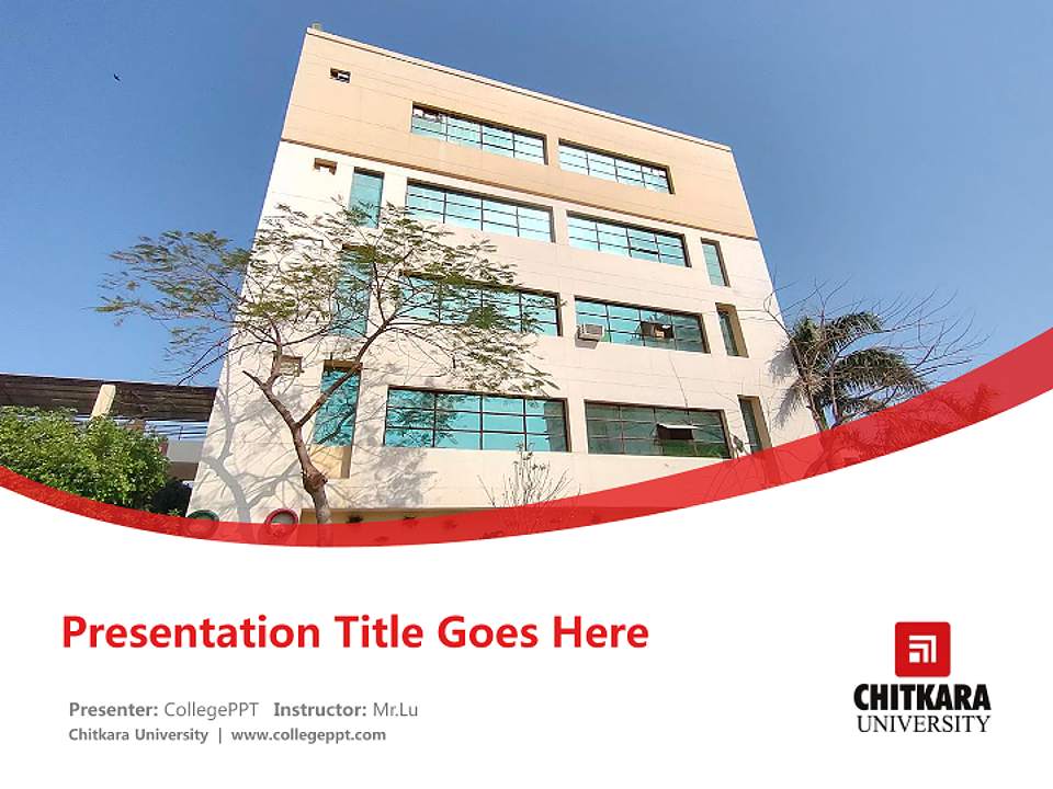 Chitkara University Course/Courseware Creation PPT Template4:3 ratio PPT effect preview image5