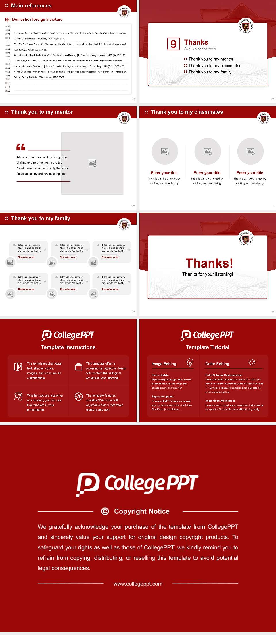 Central University of Odisha Graduation Thesis Defense PPT Template4:3 ratio PPT effect preview image7