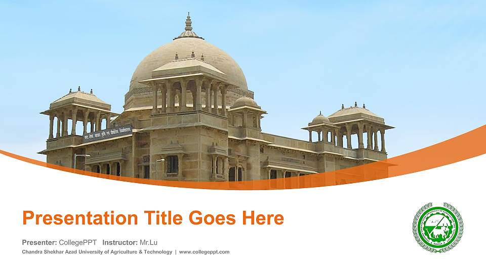 Chandra Shekhar Azad University of Agriculture & Technology Course/Courseware Creation PPT Template16:9 ratio PPT effect preview image