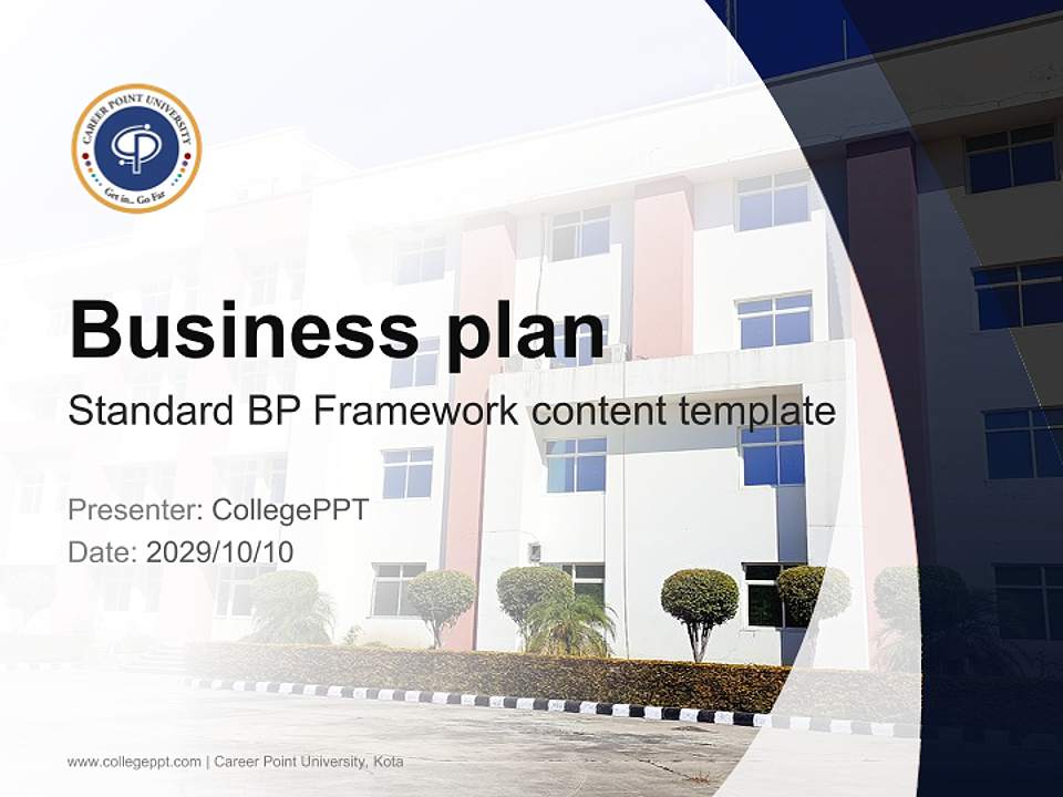 Career Point University, Kota Competition/Entrepreneurship Contest PPT Template4:3 ratio PPT effect preview image9