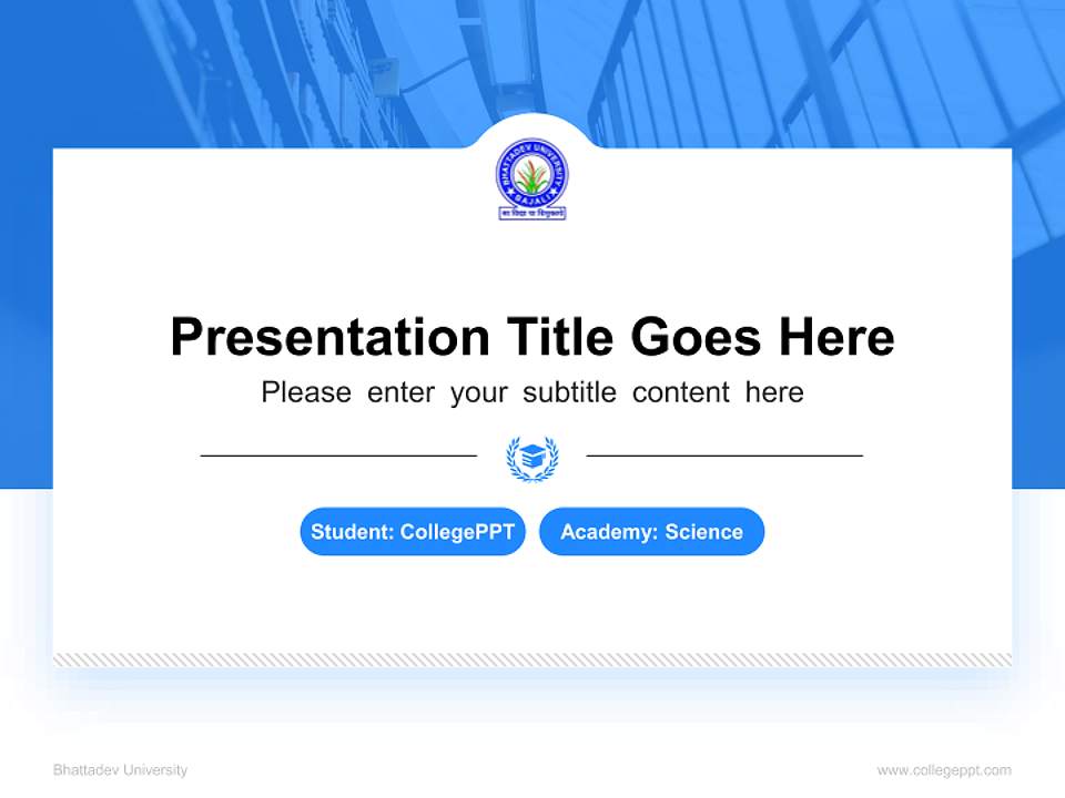 Bhattadev University National Scholarship Defense PPT Template4:3 ratio PPT effect preview image4