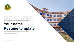 Central University of Jharkhand Resume PPT Template