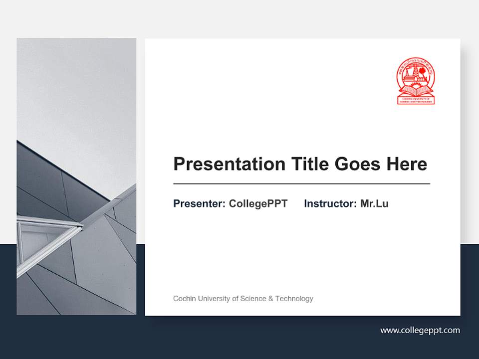 Cochin University of Science & Technology General Purpose PPT Template4:3 ratio PPT effect preview image6