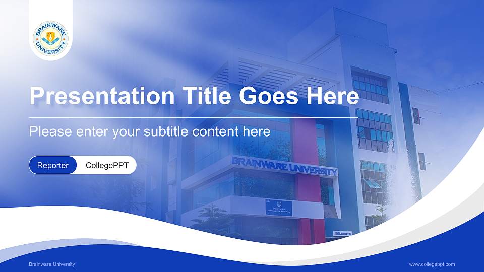 Brainware University Lecture Sharing and Networking Event PPT Template16:9 ratio PPT effect preview image