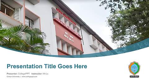 Cotton University Course/Courseware Creation PPT Template