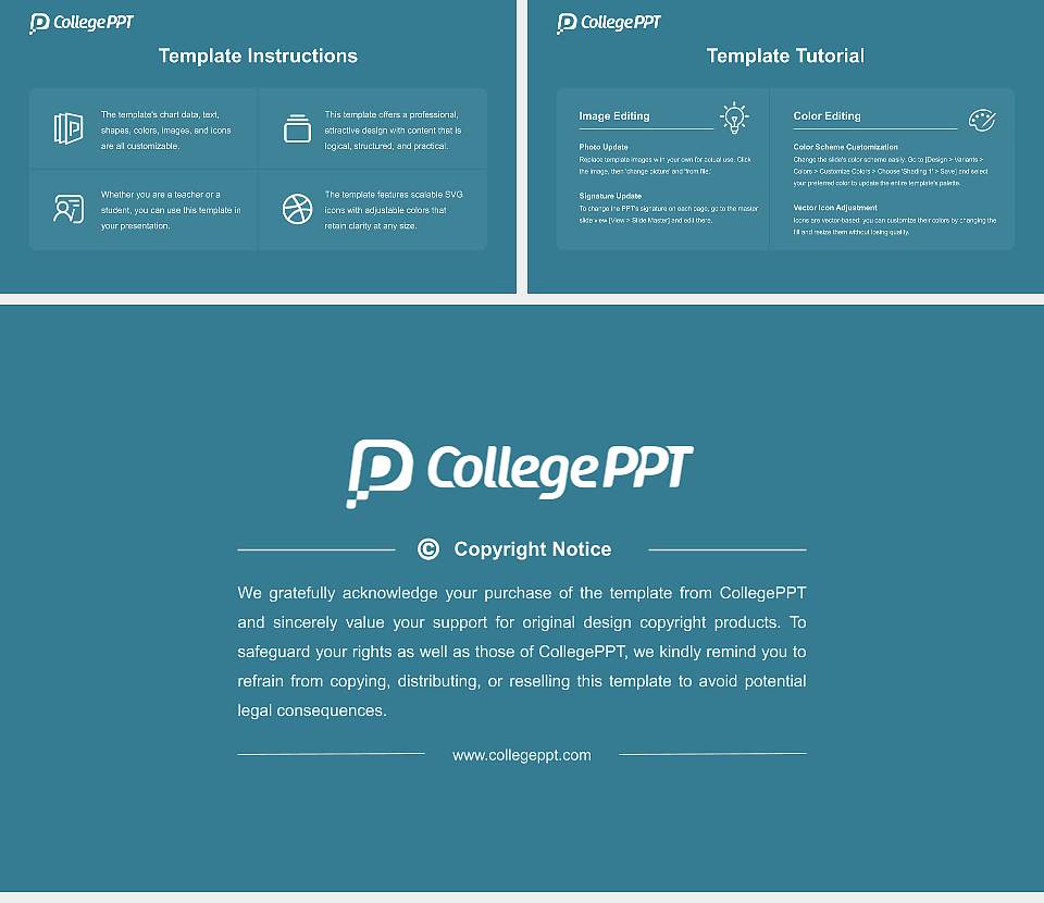 Cotton University Course/Courseware Creation PPT Template16:9 ratio PPT effect preview image5