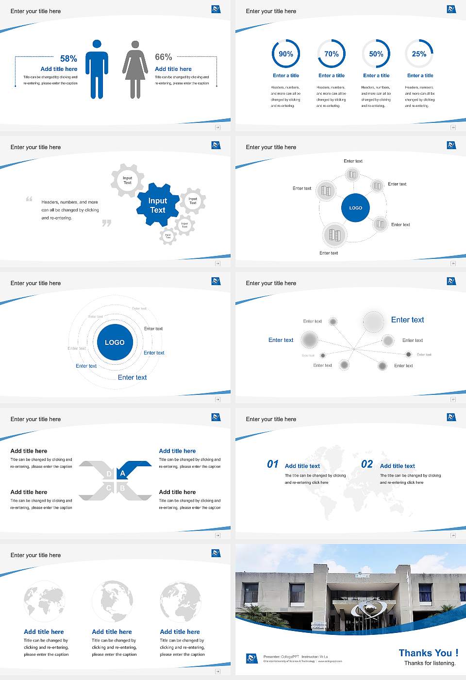 Charotar University of Science & Technology Course/Courseware Creation PPT Template16:9 ratio PPT effect preview image4